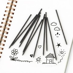 Mr. Pen- 2.0 mm Lead Refills, 48 Pack (12 per Tube), Black, 90 2 mm, Black