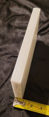 Natural White Delrin 3/4 x 5 7/8 x 8 1/2 (.750 x 5.875 x 8.500) INV#X-29