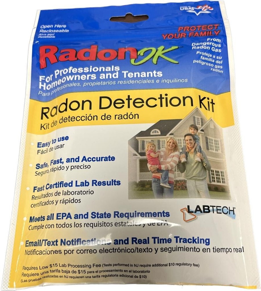 1 PIECE OF LABTECH RADON DETECTION KIT NEW IN PACKAGE