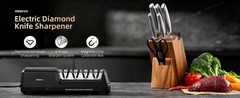 Electric Knife Sharpener with 4-Stage Sharpening (Repair, Coarse, Medium, Fine &