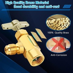 Versatile R1234YF Can Tap & Adapter Kit for Efficient Refrigerant Dispensing