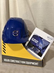 Volvo Blue/Iconic Logo Peltor Safety Construction Helmet with Safety Visor