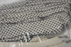 Lot of 12 PIP Canvas Dotted Palm Gloves 8oz 91-908PD White/Black Cotton/PVC