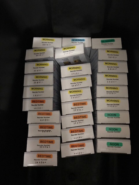 new Old stock – 1,000 pharmacy medicine labels = 2 blister packs of 500 Choice