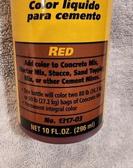 QUIKRETE 1317-03 LIQUID CEMENT COLOR 10oz RED