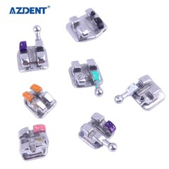 AZDENT Dental Orthodontic MIM Monoblock Bracket Braces Mini Roth 018 Hooks 3-4-5