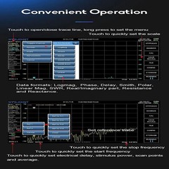 SV4401A 50KHz-4.4GHz VNA Vector Network Analyzer 7inch Touch Lcd 100dB Dynamic