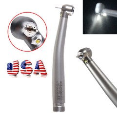 10* Dental LED Fiber Optic E-generator High Speed Handpiece Push Button 2 Hole