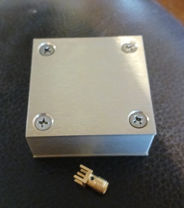 Compac Dev Corp Anodized Aluminum RF Enclosure P/N R51160-075-0 2x2x0.75 Inch
