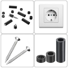 100pcs Nylon Round Spacers 4mm ID, 7mm OD, 3mm Height Screws Spacers
