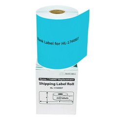 DYMO LW 1744907 BLUE 4XL 4×6 4″x6″ – TWO (2) Rolls All-Purpose Labels FREE SHIP