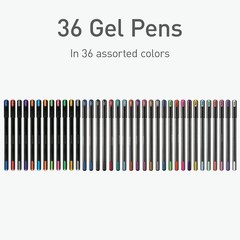Pentonic Gel Pens, 36 Count, 36 Assorted Colors (Assorted Color,