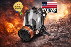 Full Face Respirator Gas Mask for Pepper Spray & CS Gas – Personal Safety Use