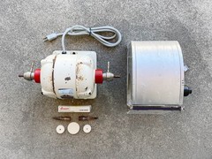 Handler Red Wing Lathe 26A with Splash Hood, Lathe Chucks, & Felt Wheels