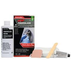 Fiberglass Resin Repair Kit 1/2 Pint (8 oz), All-in-One Set with Resin, Harde…