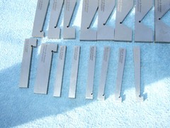 MILL ANGLE BLOCKS BROWN&SHARPE (17) 1/4*-45* MACHINIST TOOLMAKER INSPECT GRIND