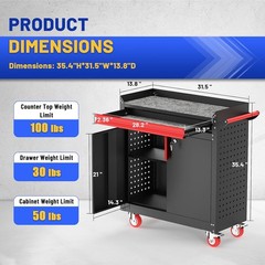 Metal Grill Cart，Outdoor Grill Cart with Storage,Grill Table with Wheels,Outdoor