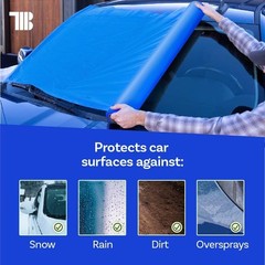 Crash/Collision Wrap, 36 Inch X 200 Feet, Blue Collision Wrap for Damaged Vehicl