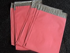 50 Pink Purple 6×9 Flat Poly Postal Mailer Envelopes, Self Seal USPS Shipping