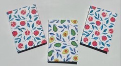 Green Inspired 2-Pack Notebook Journal Chlorine Free Soy Ink 8.5″ x 6″ Fruits