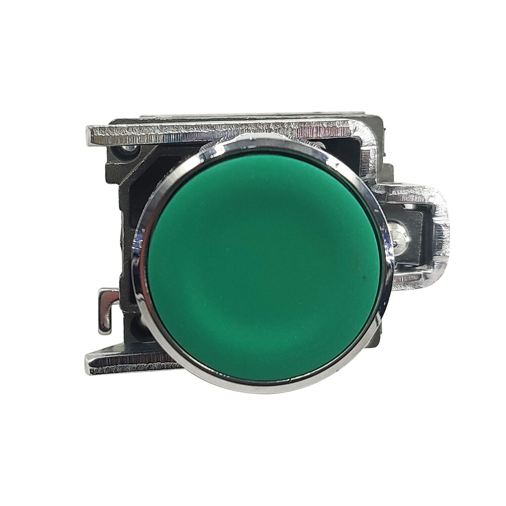 XB4-BA31 Push button metal XB4,green 22mm spring return 1NO unmarked XB4BA31 NEW