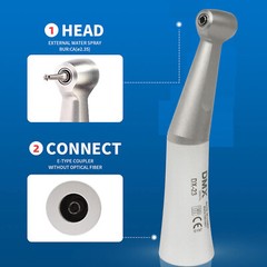 DMXDENT Dental 1:1 Slow Low Speed Handpiece Push Button Contra Angle DX-23