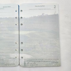 1 Undated Month Generic Calendar Franklin Covey Compact Size Pages Refill Paper