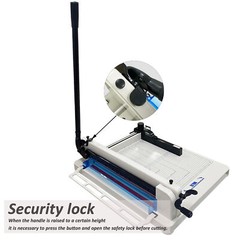 HFS Heavy Duty Guillotine Paper Cutter – 17″ Commercial Metal Base A3/A4 Trimmer