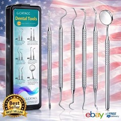 Dental Tools, Dental Pick for Teeth Cleaning, Stainless Steel Hygiene Kit with T