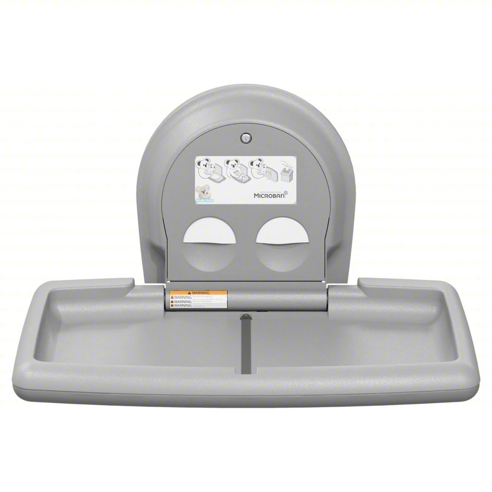 KOALA KARE PRODUCTS KB300-01 GREY Baby Changing Station,36″ W Closed,Gray 806KV4