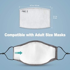 40pcs Adults Size Adaptive Activated Carbon Fabric Adult, 40 Pcs White
