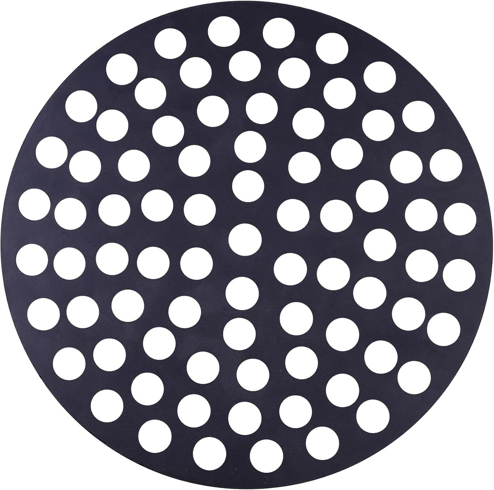 8-Inch Cast Iron Floor Drain Cover, Round Rust-Resistant Grate, Universal Fit