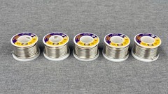 (5) 8oz LEAD-FREE SOLDER plumbing HARRIS PRODUCT .118″ 3mm STERLING 227g