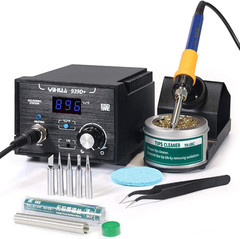 YIHUA 939D+ Digital Soldering Station 75W ESD Safe Lead Free °C/°F Display