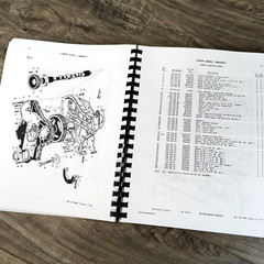 Set Massey Ferguson 202 204 Tractor Service Manual Parts Operators Repair Shop