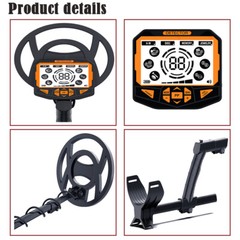 10″ Waterproof Search Coil Gold Finder with Pinpoint, High Sensitivity DISC Mode