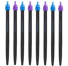 RECHENG retractable cat gel pens,Fine Point 0.5mm black ink,Cute kitty fun ba…