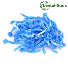 1000x Dental Wedges Plastic Concave Diastema Wave Shape Tooth Gap Wedge w Holes