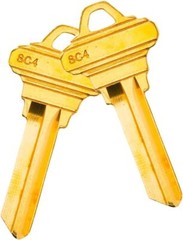 50 PCS Brass Finish Uncut Key Blanks SC4 (6SH1) Blank Keys 6 Pin
