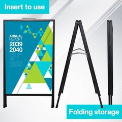 A Frame Sidewalk Sign, Heavy Duty Sandwich Board Signs 24×36 in