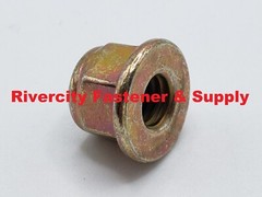 M8-1.25 Nylon Insert Flange Lock Nuts 8mm x 1.25 Flanged Stop Nut 8×1.25 ZY