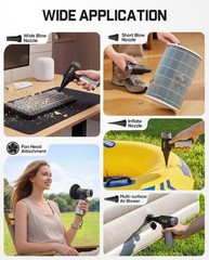 Fanttik Gust B11 Mix 110000RPM Compressed Air Duster, 2-in-1 Electric Air Dus…