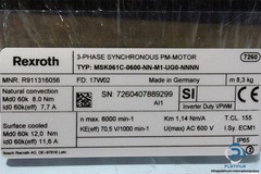 REXROTH MSK061C-0600-NN-M1-UG0-NNNN SERVOMOTOR_R911316056_17W02_6000 rpm_32.0 Nm