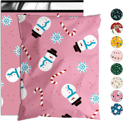 Christmas Poly Mailer – 14.5×19 Inch, 50 Pcs Waterproof Tear-Resistant Mailer Ba