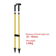 Surveying Bipod Tripod Thumb Release Aluminum Telescopic Stand for Prism Pole
