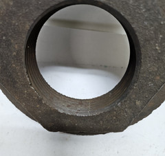 Black Malleable Iron Threaded Reducer Hex Bushing 5-1/2 MNPT x 2-1/2″ FNPT