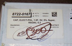 NEW 186 COUNT ELNA Dynacap 8722-0167 1F 5.0V Electric Radial Capacitors