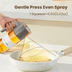 LAKUMIQI Upgrade 2 in 1 Oil Sprayer for Cooking, Olive Oil Dispenser Bottle for