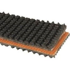 2 Inch Wide 3 Ply Black Rubber Rough Top Incline Conveyor Belt Material