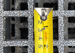 Bedford FRP Grating, 144″x48″x1″ / 1-1/2″x1-1/2″ Grid w/ Grit 48″ span V-10-DG-G